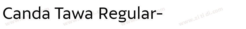 Canda Tawa Regular字体转换